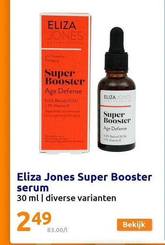 Action Eliza jones super booster serum aanbieding