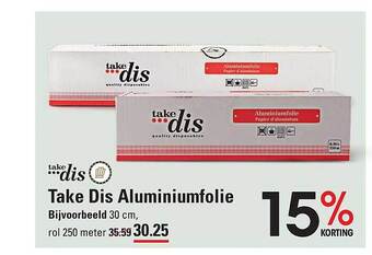 Sligro Take dis aluminiumfolie aanbieding