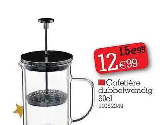 Cafetiere dubbelwandig