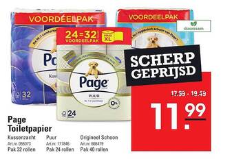 Sligro Page toiletpapier aanbieding