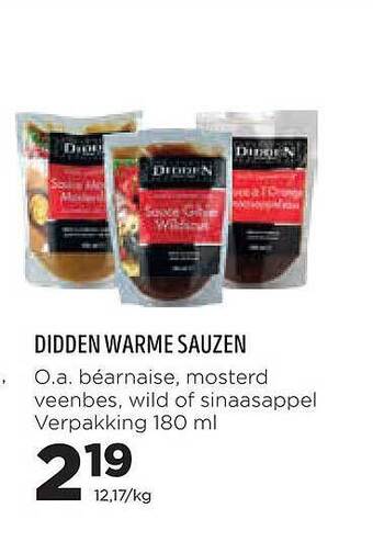 Jumbo Didden warme sauzen aanbieding