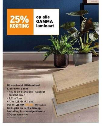 GAMMA Gamma laminaat aanbieding