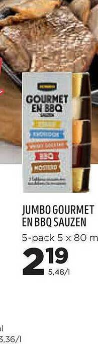 Jumbo Jumbo gourmet en bbq sauzen aanbieding