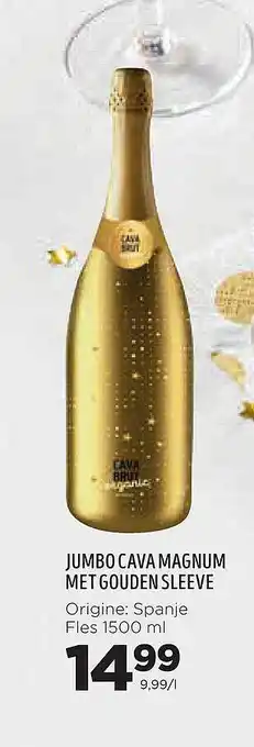 Jumbo Jumbo cava magnum met gouden sleeve aanbieding