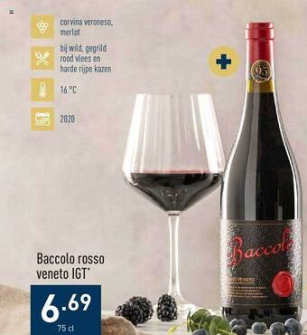 ALDI Baccolo rosso veneto igt aanbieding