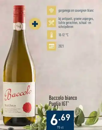 ALDI Baccolo bianco puglia igt aanbieding