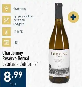 ALDI Chardonnay reserve bernal aanbieding