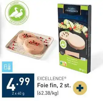 ALDI Excellence foie fin aanbieding