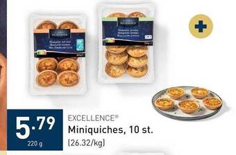 ALDI Excellence miniquiches aanbieding