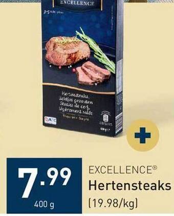 ALDI Excellence hertensteaks aanbieding