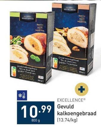 ALDI Excellence gevuld kalkoengebraad aanbieding