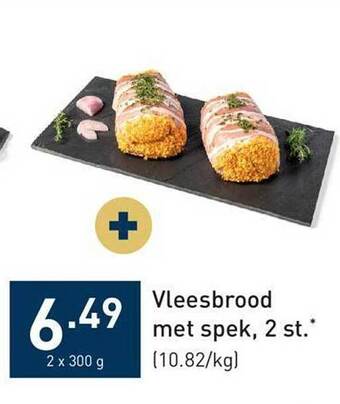 ALDI Vleesbrood met spek aanbieding