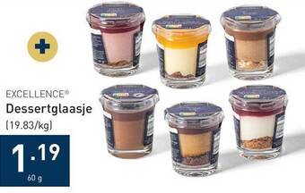 ALDI Excellence dessertglaasje aanbieding