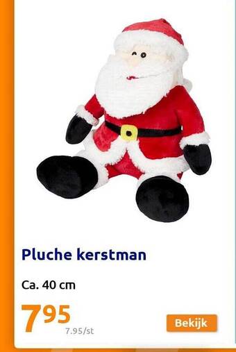 Action Pluche kerstman aanbieding