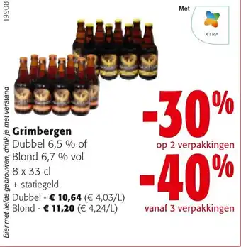 Colruyt Grimbergen Dubbel, Blond aanbieding