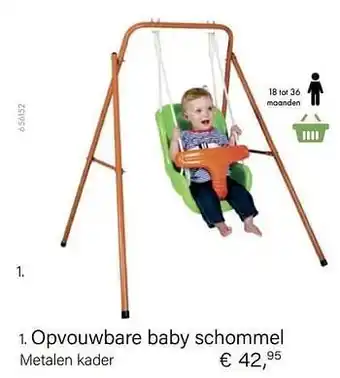 Multi bazar Opvouwbare baby schommel metalen kader aanbieding