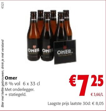 Colruyt Omer 8% vol 6x33cl aanbieding
