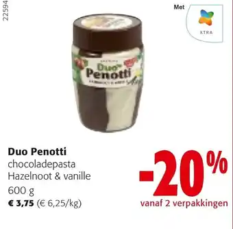 Duo Penotti chocoladepasta Hazelnoot & vanille 600g