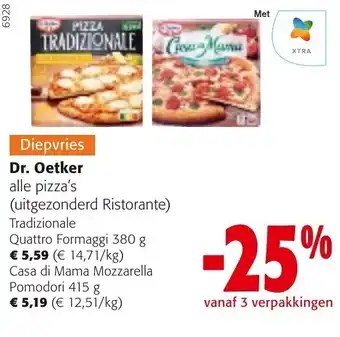 Colruyt Dr. Oetker alle pizza's aanbieding