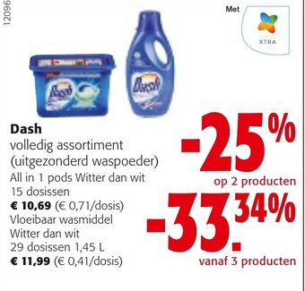 Colruyt Dash volledig assortiment aanbieding