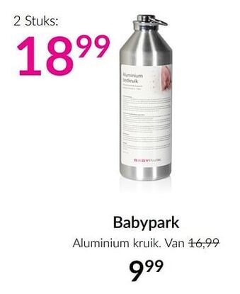 Babypark aluminium kruik