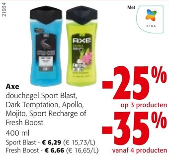 Colruyt Axe Sport Blast, Fresh Boost aanbieding