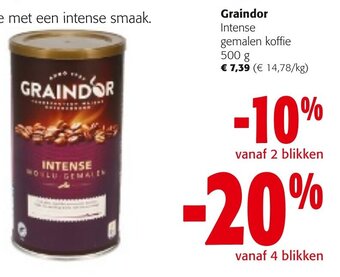 Colruyt Graindor Intense gemalen koffie 500g aanbieding