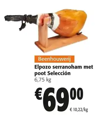 Colruyt Elpozo serranoham met poot seleccion aanbieding