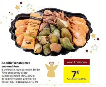 Aperitiefschotel met zeevruchten