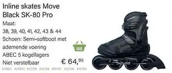 Inline skates move black sk-80 pro