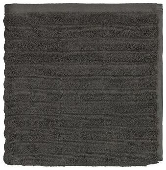 HEMA HEMA Handdoek Zware Kwaliteit Structuur Wit Donkergrijs (donkergrijs) aanbieding