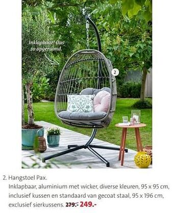 Intratuin Hangstoel pax aanbieding