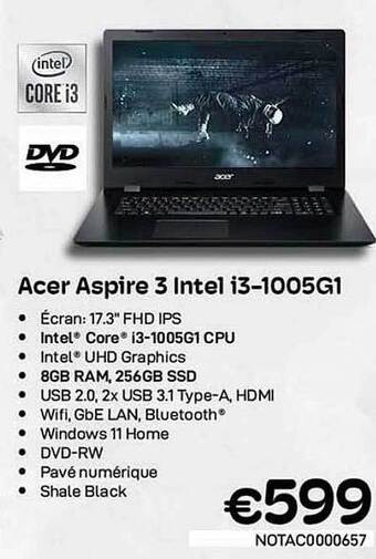 CompuDeals Acer aspire 3 intel i3 aanbieding