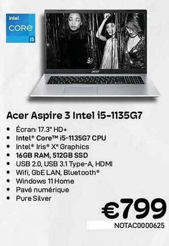CompuDeals Acer aspire 3 intel i5 aanbieding