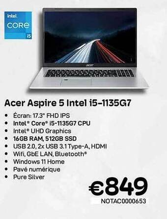 CompuDeals Acer aspire 5 intel i5 aanbieding