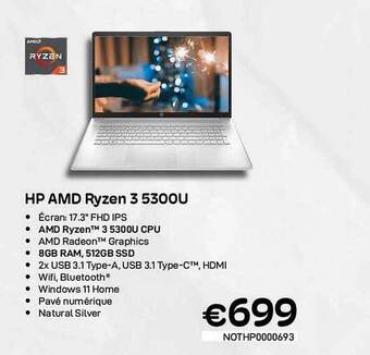 CompuDeals Hp amd ryzen 3 5300u aanbieding