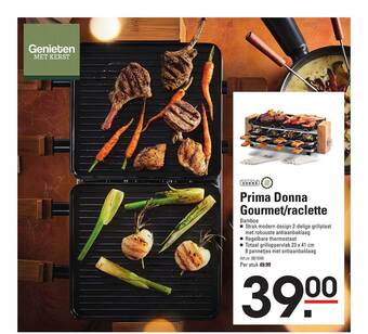 Sligro Prima donna gourmet-raclette aanbieding