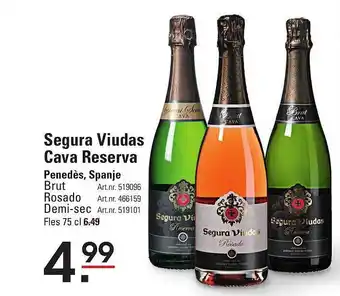 Sligro Segura viudas cava reserva aanbieding