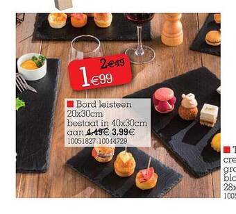 Yess Bord leisteen aanbieding