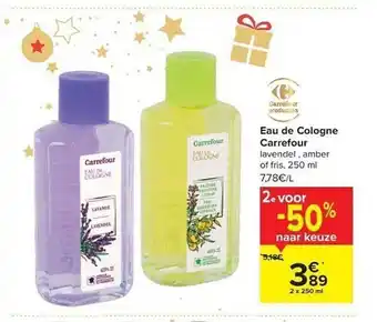 Eau de cologne carrefour