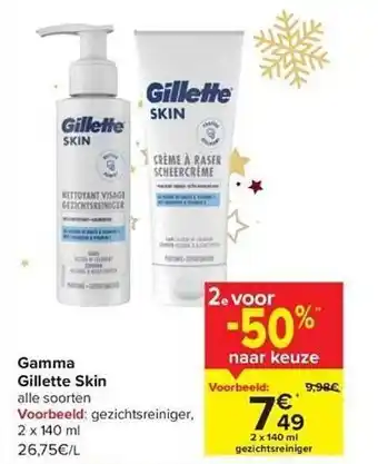 Hyper Carrefour Gamma gillette skin aanbieding