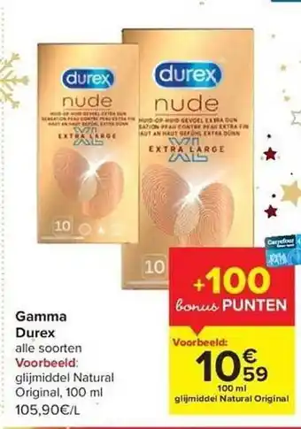 Hyper Carrefour Gamma durex aanbieding
