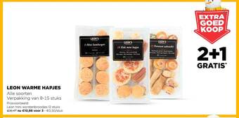 Jumbo Leon warme hapjes aanbieding