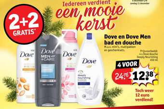 Kruidvat Dove en Dove Men bad en douche aanbieding