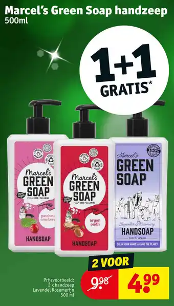 Kruidvat Marcel's Green Soap handzeep 500ml aanbieding