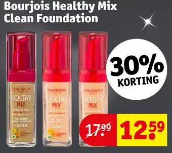 Kruidvat Bourjois Healthy Mix Clean Foundation aanbieding