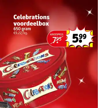 Kruidvat Celebrations voordeelbox 650 gram aanbieding
