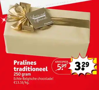 Kruidvat Pralines traditioneel 250 gram aanbieding