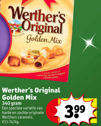 Kruidvat Werther's Original Golden Mix 340 gram aanbieding