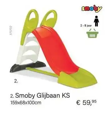Smoby glijbaan ks 159x68x100cm